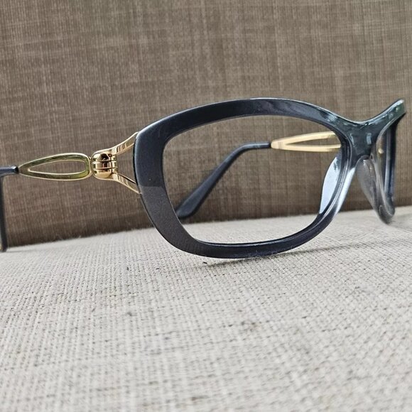 Silhouette Women Eyeglasses Sunglasses Frame Gray Gold Glasses Made in Austria